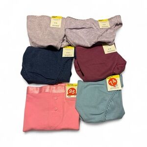 Charter Club 5 pair of bikini & 1 boy shorts New With Tags